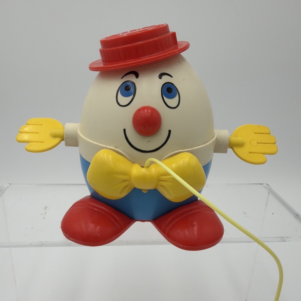Vintage 1971 Fisher Price Spinning Hands Humpty Dumpty Toy